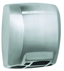 Séchoir à mains automatique Mediflow. Acier inox. satiné.