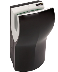 Secadora de manos automática con filtro HEPA Dualflow Plus, motor sin escobillas, con o sin ionizador. Acabado negro | SECADORAS DE MANOS
