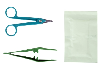 Set de suturas estéril con tijeras Littauer