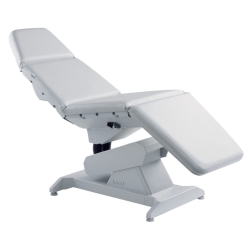 Sillón Camilla Deluxe Lemi 4. Base blanca y tapizado blanco roto