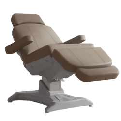 Fauteuil électrique Deluxe de massage et d'esthétique Lemi X avec 4 moteurs et Trendelenburg, base grise. Plusieurs couleurs