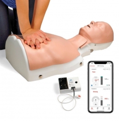 Simulador reanimación cardiopulmonar con kit de actualización. Dos modelos