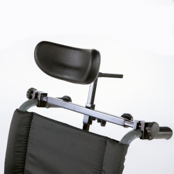 Sistema de fijación con cabezal para sillas de ruedas de entre 40 y 60 cm de ancho