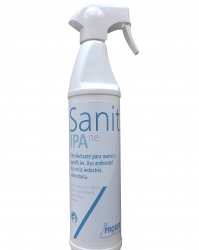 Solución desinfectante para manos y superficies, Sanit IPA Ne. Botella de 750ml con pulverizador | MANOS Y PIEL