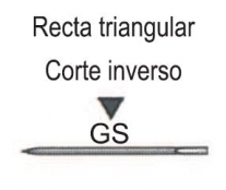 SUTURES WITH STRAIGHT TRIANGULAR REVERSE CUT NEEDLE