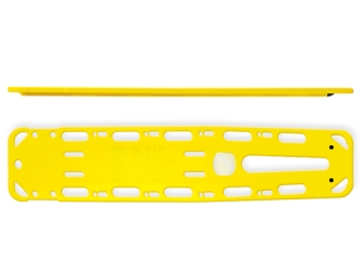 Tablero espinal para emergencias, 184x40,5x4,5cm. Color amarillo