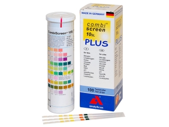 Bandes d'analyse d'urine Combi screen plus 10 paramètres. Tube de 100 bandes