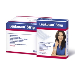 Tiras sutura Leukosan Strip 6 mm x 75 mm. 50 sobres 3 tiras.Color blanco | Tiras de Aproximación