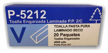 Toallas secamanos 2 capas plegadas en V