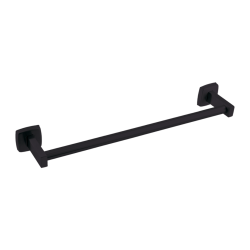 Toallero de barra simple de acero inoxidable negro