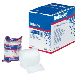 Venda acolchada impermeable Delta-Dry Padding, 7,5cm x 2,4m. Caja de 12 unidades