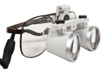 Lupa binocular 2.5x Distancia de trabajo 420 mm. Campo de visión 100 mm diám.