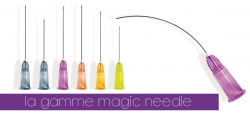 Microcánula flexible Magic Needle 27G x 37 mm. Caja de 25 unidades