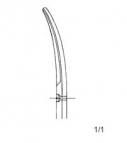 Mayo tijera para cirugía y ginecología, curva R/R 17 cm