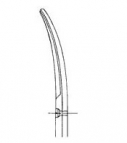 Mayo tijera para cirugía y ginecología, curva R/R 17 cm