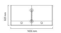 Recepción de diseño ART dos módulos, 165.6x82x109cm. Varias opciones